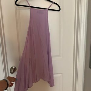 Light purple High Neck shift dress